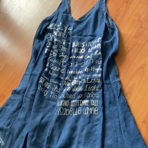 GRAPHIC JEAN MODAL DRESS NWT - Picture 2 of 5